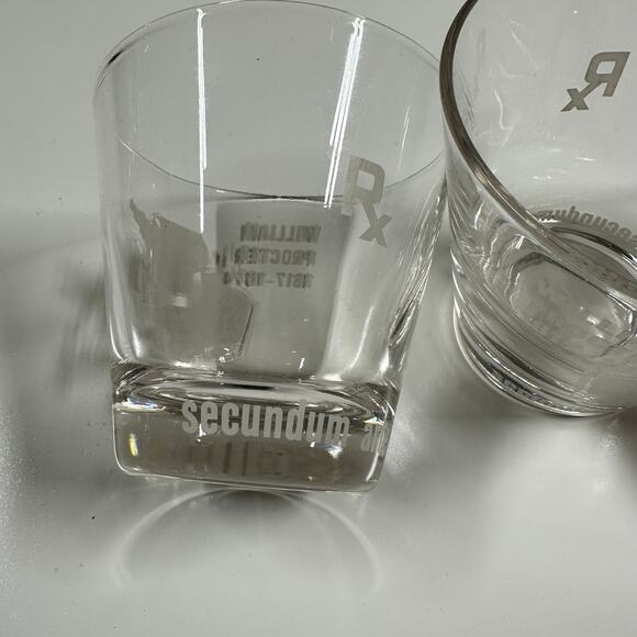 RX Pharmacy William Proctor Jr. Mid Centery Set of 3 Rocks Glasses - Picture 5 of 5